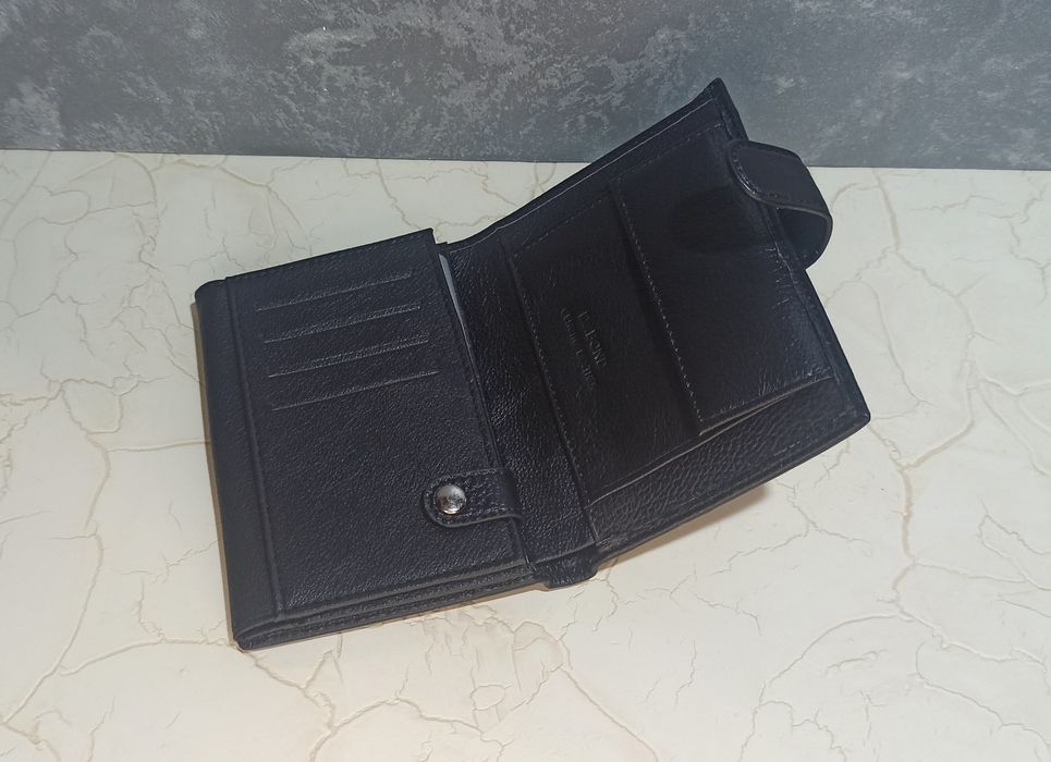 Мужской кожаный кошелек DR.BOND  портмоне чоловічий шкіряний гаманець