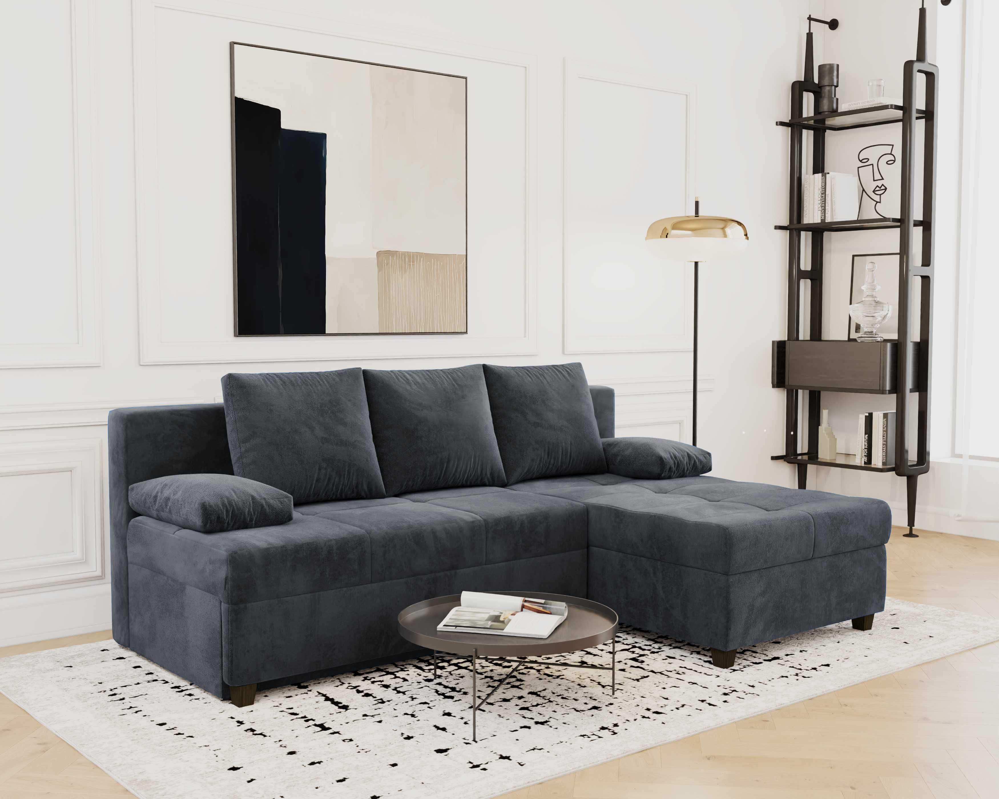 Kanapa narożnik MINI LUX 2 funkcja spania PRODUCENT dostawa STYLUX