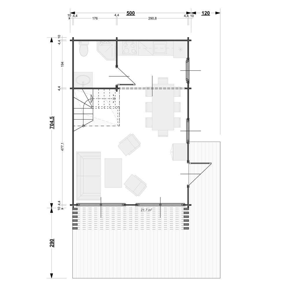 Domek letniskowy na zgłoszenie 35m2, na działkę, Dom W Zasięgu