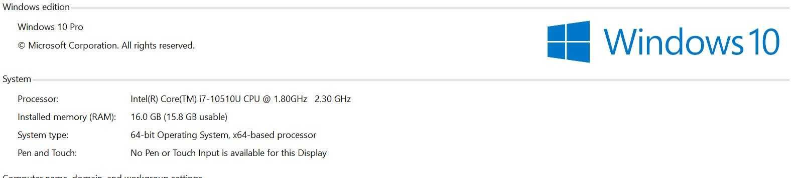 Lenovo T14, i7,16 RAM, 512 SSD