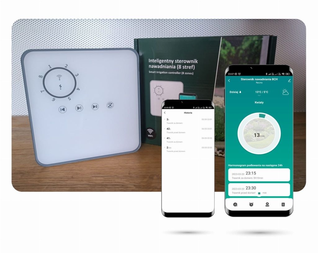 Montaż systemów automatycznego nawadniania z WiFi z aplikacji smart