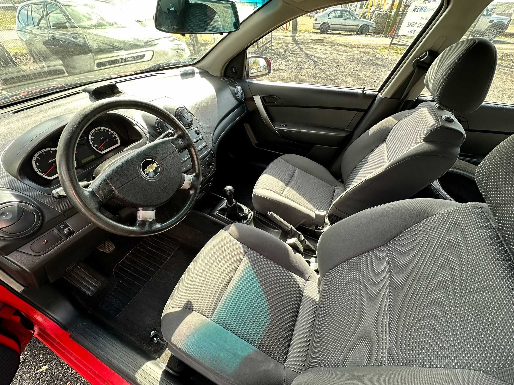 Chevrolet Aveo 1.2 2008 Sedan NISKI PRZEBIEG SalonPL Kamera Cofania