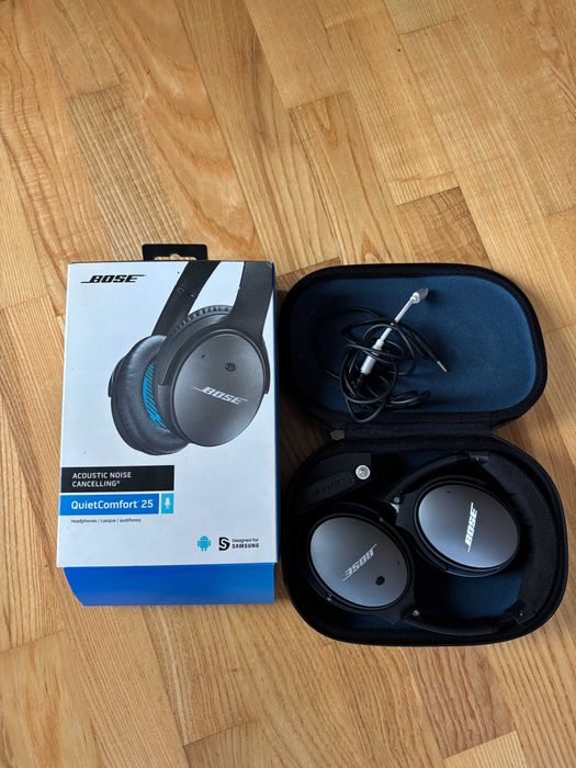 Słuchawki Bose QuietComfort 25 QC25 stan bardzo dobry czarne