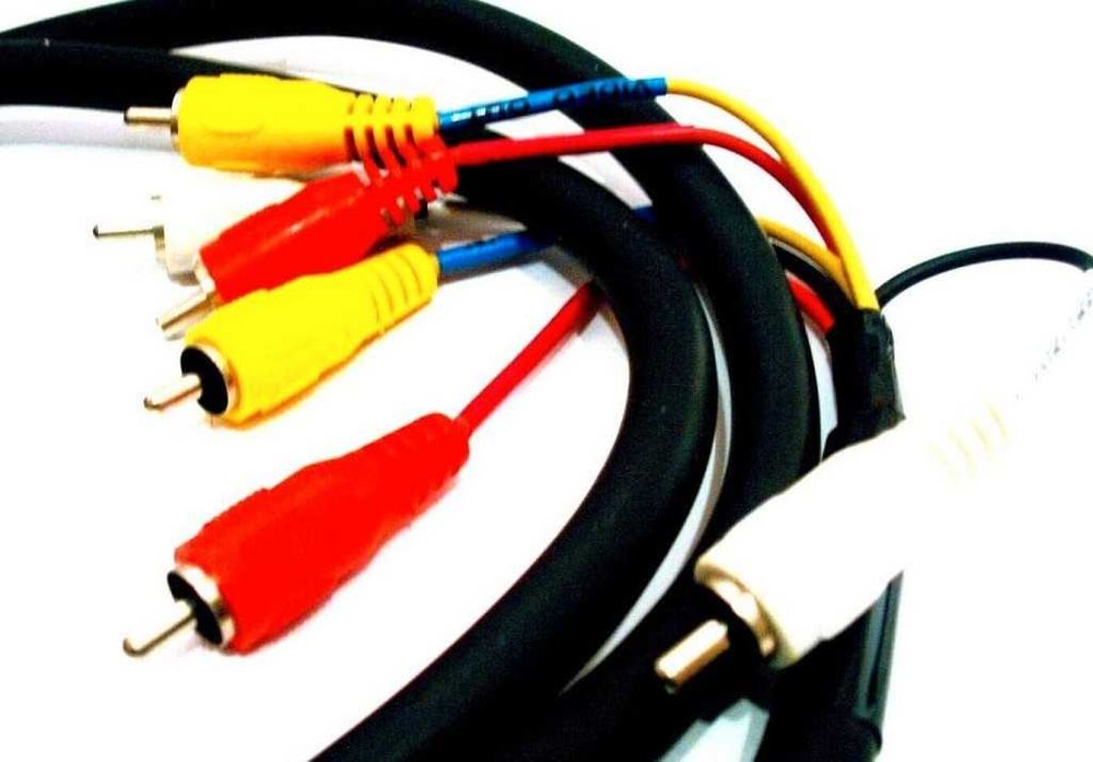 6 x RCA Male to SCART EURO AV Audio Video Cable