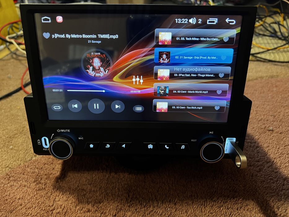 Новинка! 1 дін Android 7 дюймів Qled 3/32gb CarPlay магнітола GPS Wifi