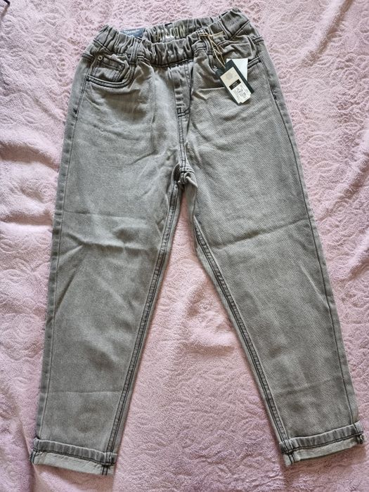 Nowe, szare jeansy,modny krój balloon, r 146, Cool Club