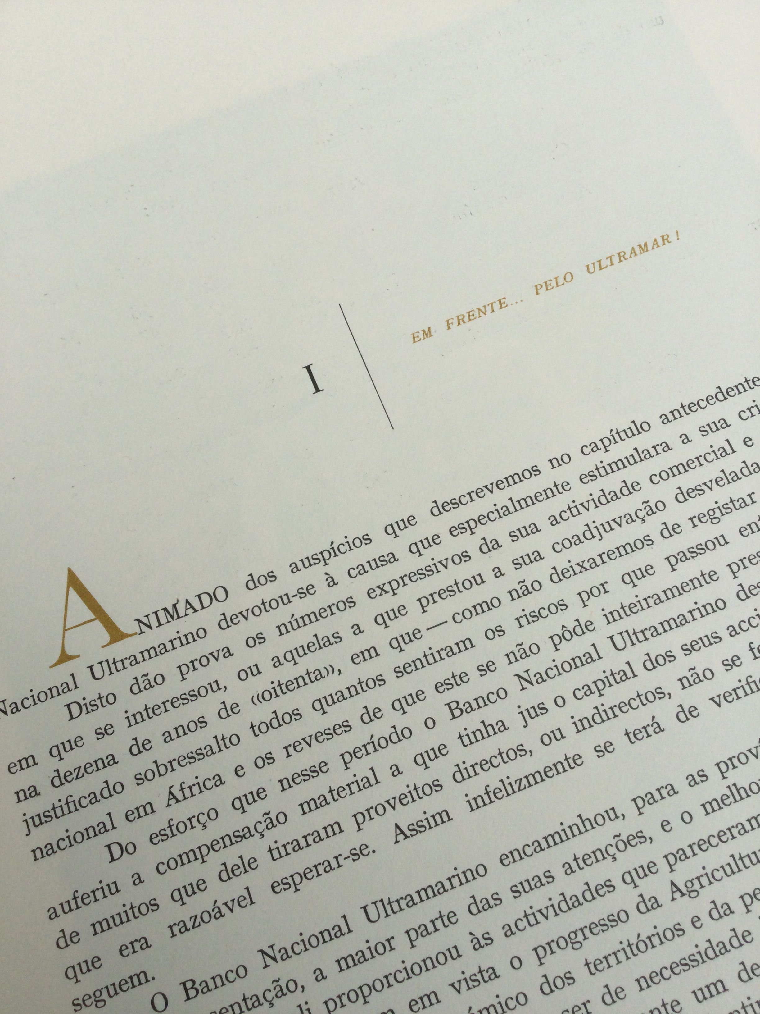 Raros Livros dos 100 anos do Banco nacional ultramarino Edição 1964