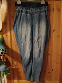 jasne jeansy początki lub po ciazy h&m handmade M