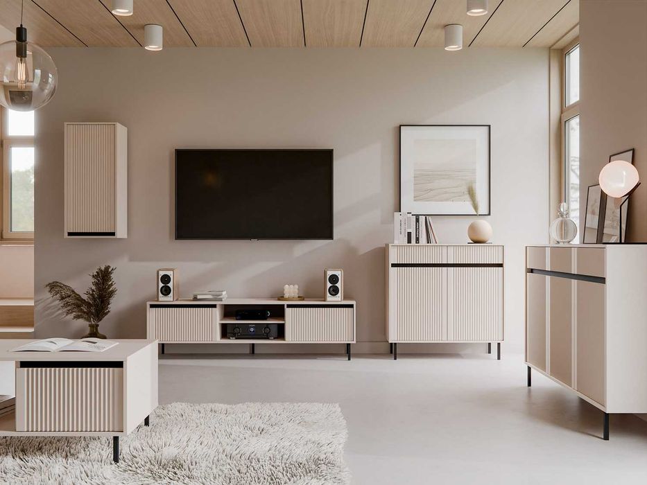 Nowoczesny komplet mebli do salonu Kaja 2 meblościanka DARMOWA DOSTAWA