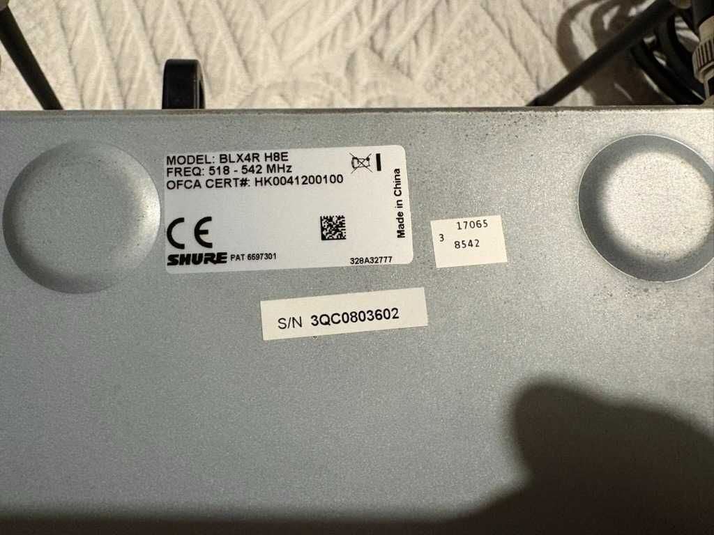 Microfone sem fios Shure BLX4R H8E