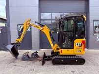 Caterpillar MINIKOPARKA CAT CATERPILLAR 301.8 CR 301 302 2023R.  112.900 netto,3 szt łyżek,Super Stan, Po Serwisie, 2023r, 800mtg