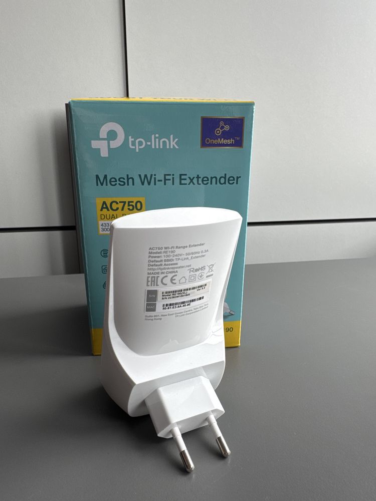Wzmacniacz sieci TP-LINK RE190 2.4 / 5 GHz, Wi-Fi 5
