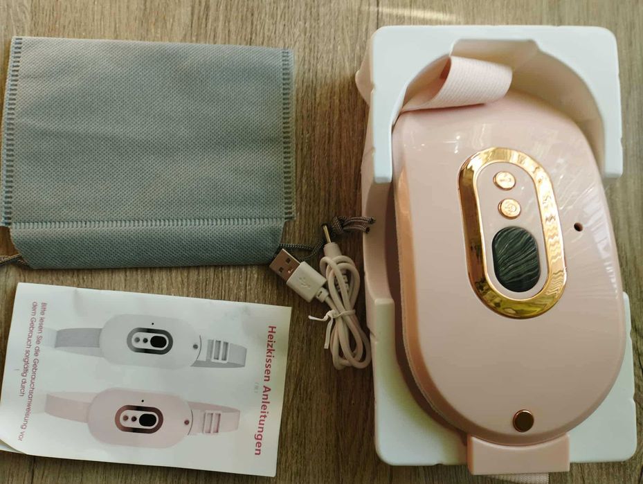 Pas grzewczy z poduszką grzewczą do masażu bezprzewodowy menstruacyjny
