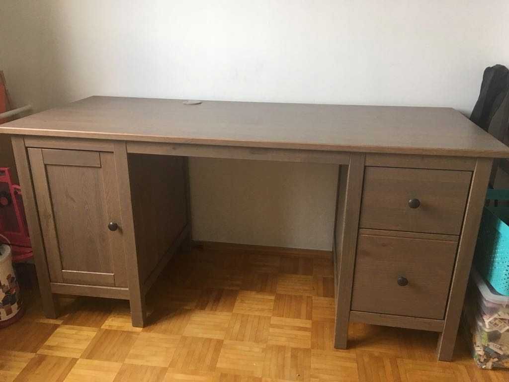 Biurko IKEA Hemnes, szarybrąz, r.155x65x74cm- dostawa gratis