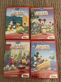 DVDs infantis Mickey Mouse