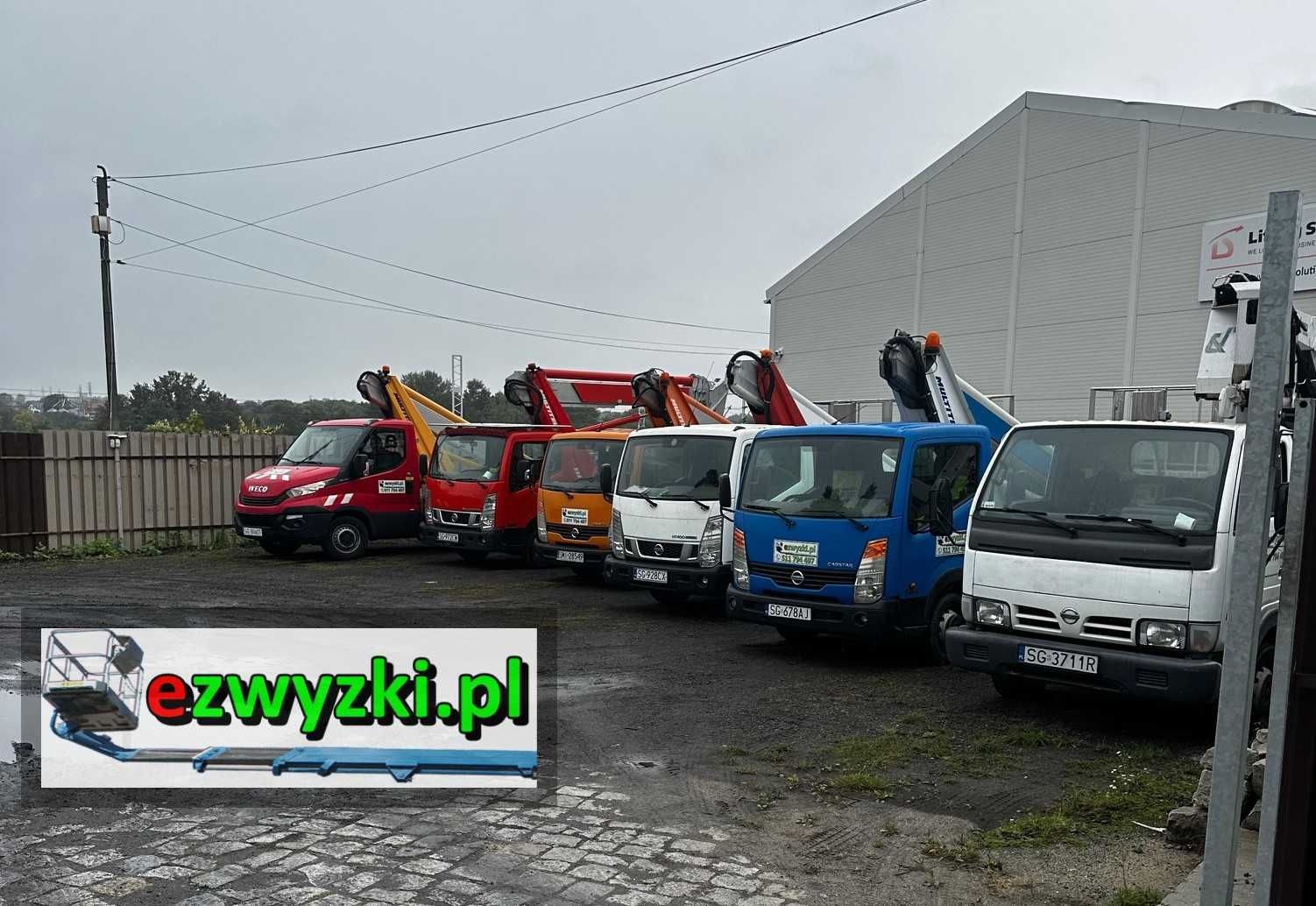 Zwyżka podnośnik koszowy zwyżka nożycowa z operatorem lub bez wynajem