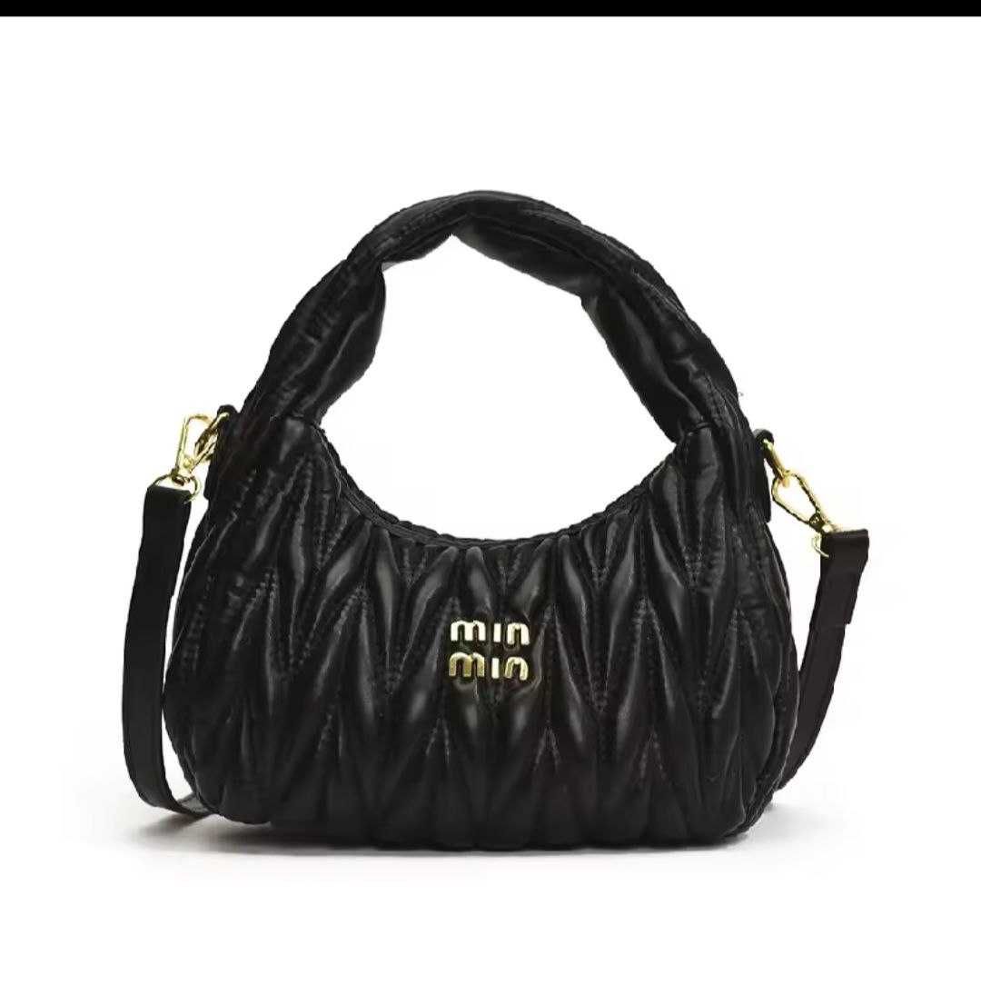 Сумка багет Miu miu з екошкіри у кольорах.