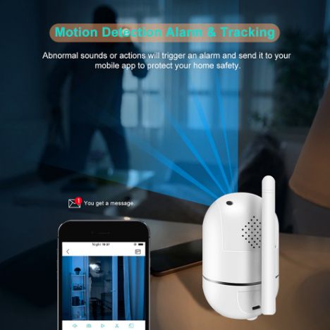 Câmera de segurança IP 1080p hd wifi 360º