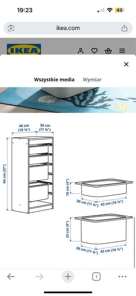 Trofast ikea regały