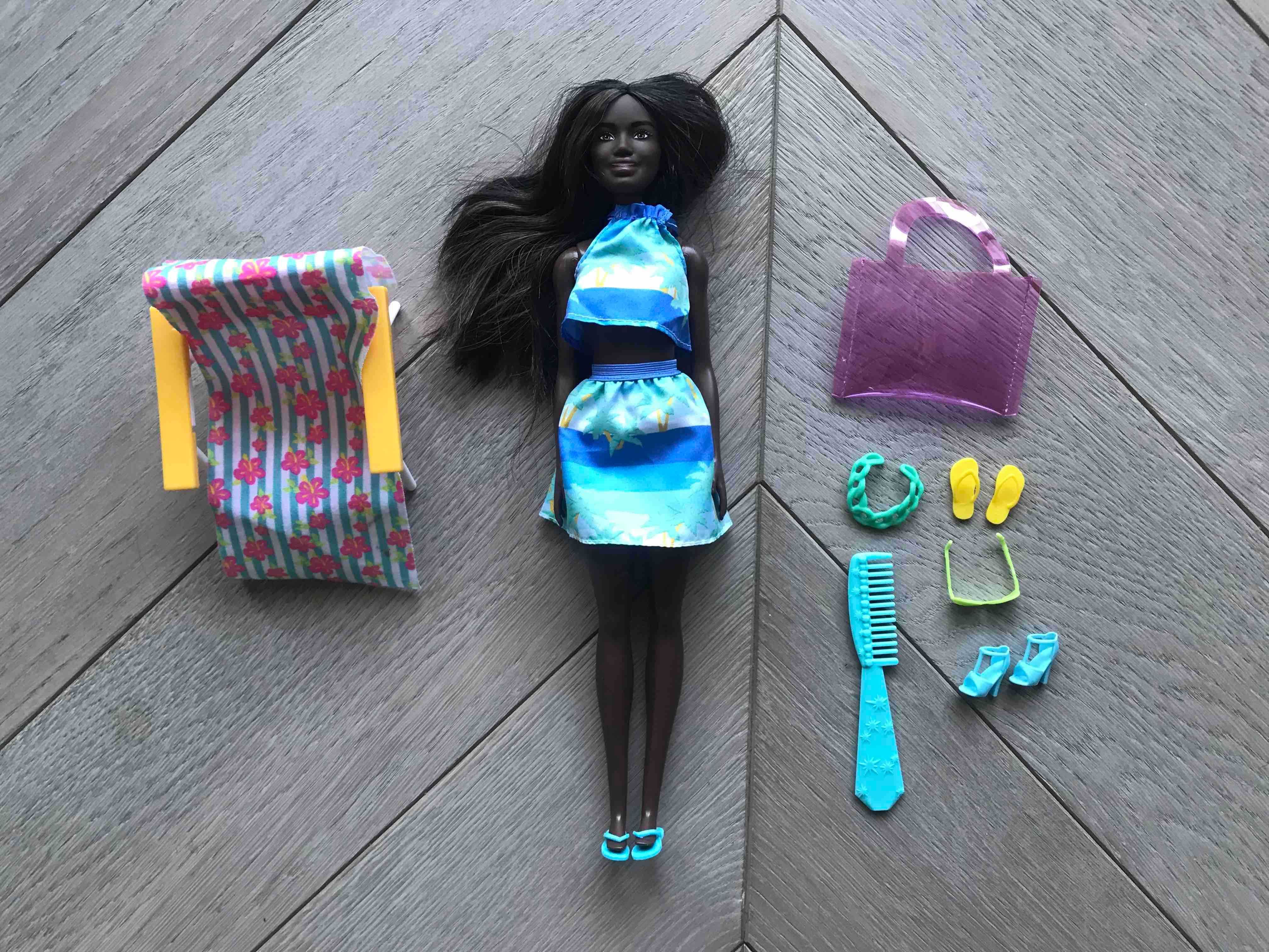 piękna lalka Barbie zestaw z akcesoriami recycling