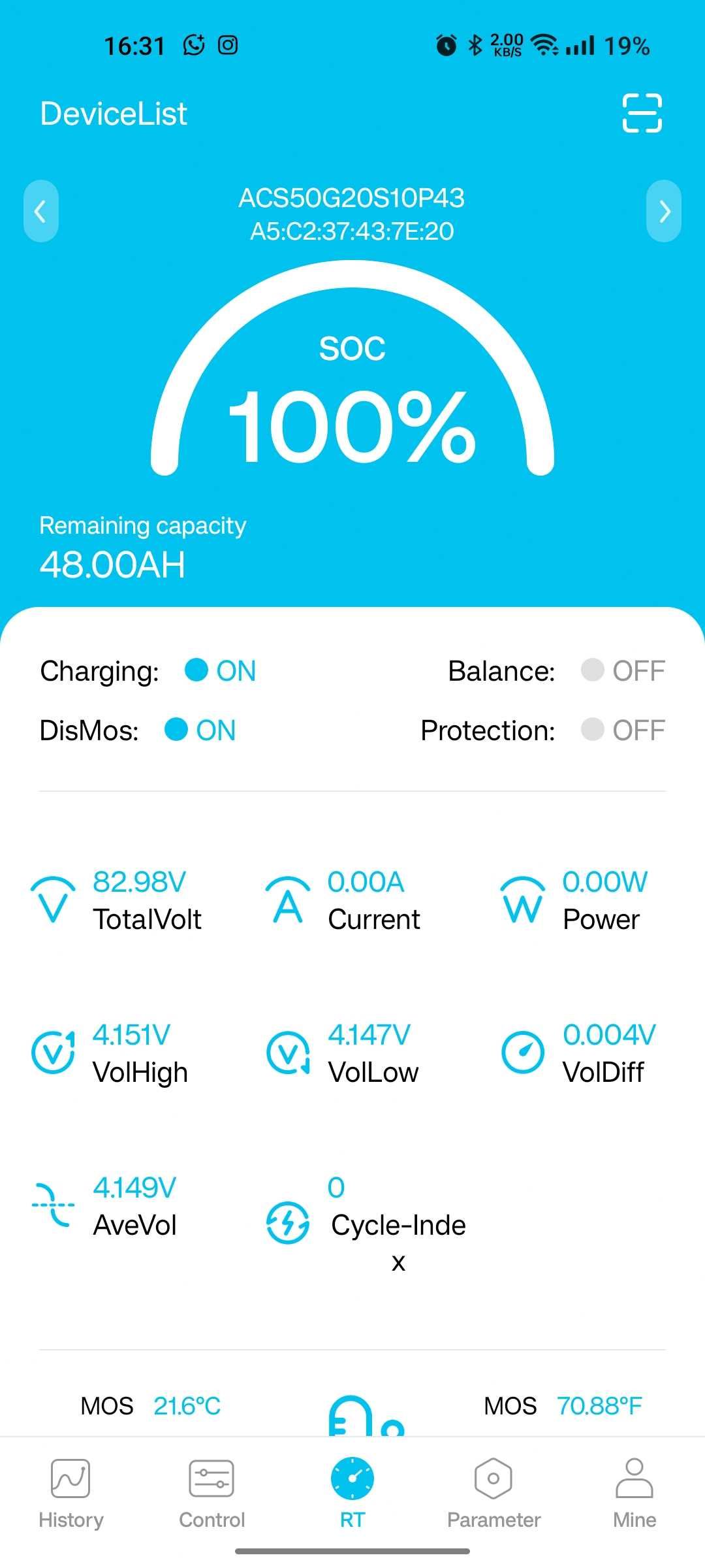 Bateria de Lítio 72V 50Ah Samsung