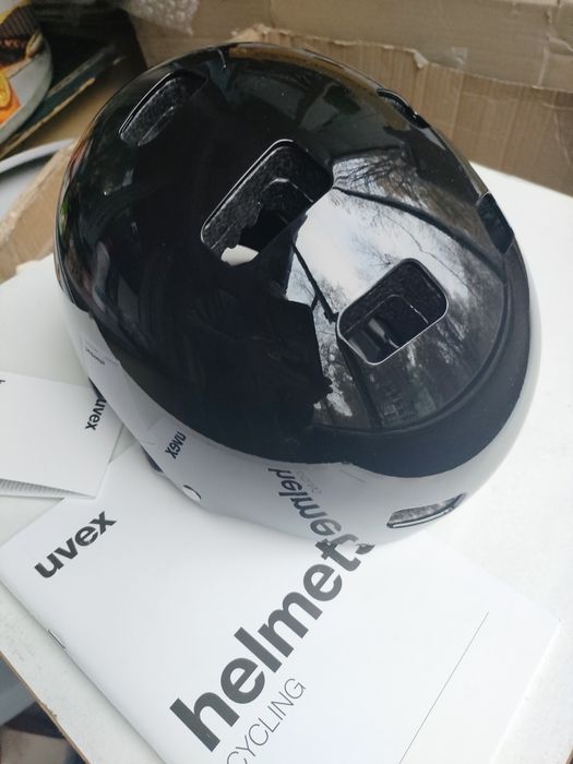 Велосипедный детский шлем Uvex kid 3 dirtbìke black 51-55 см Германия