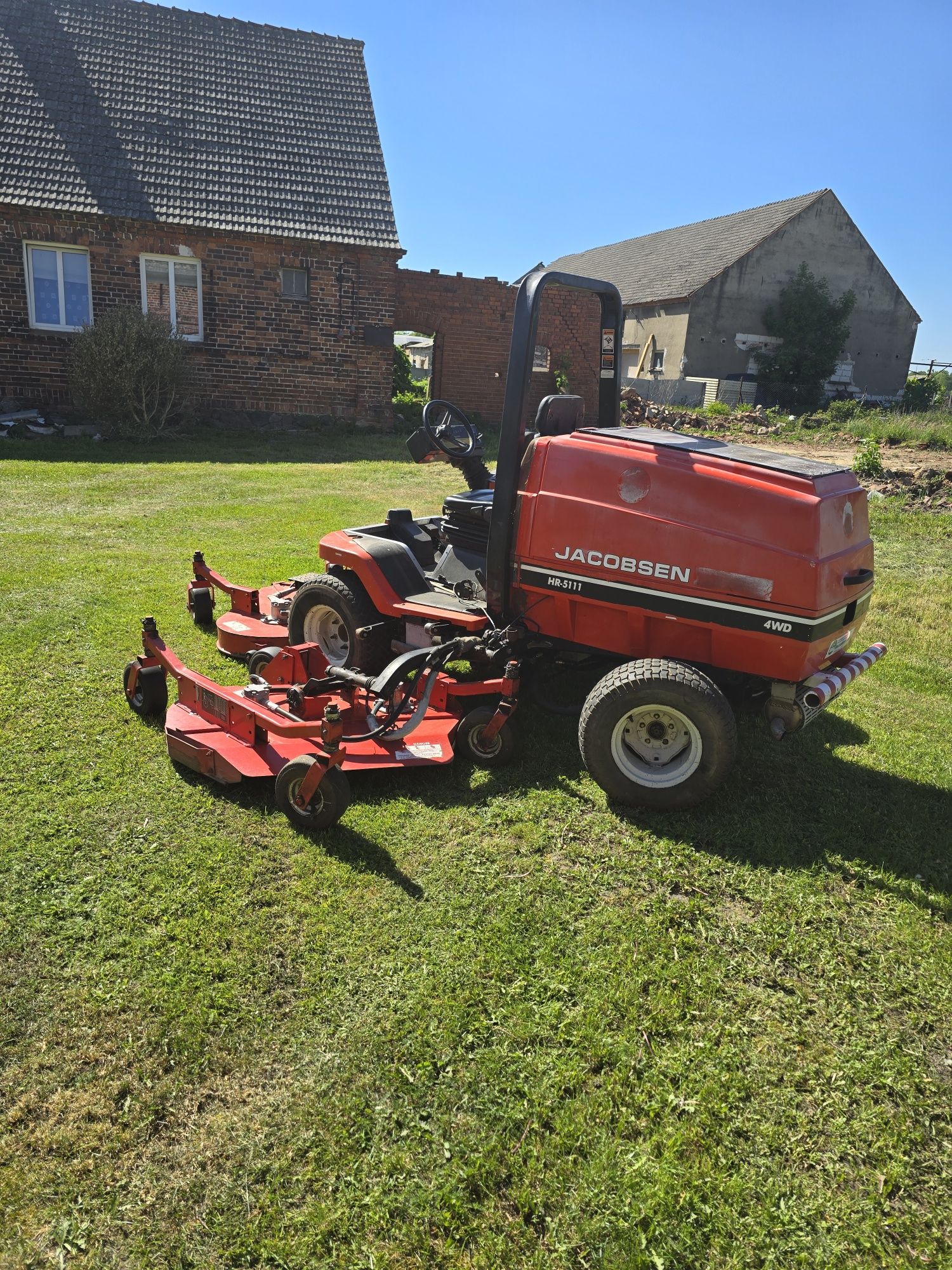 Traktorek kosiarka 3.6m Jacobsen 4x4 2.2kubota 50km 850mth