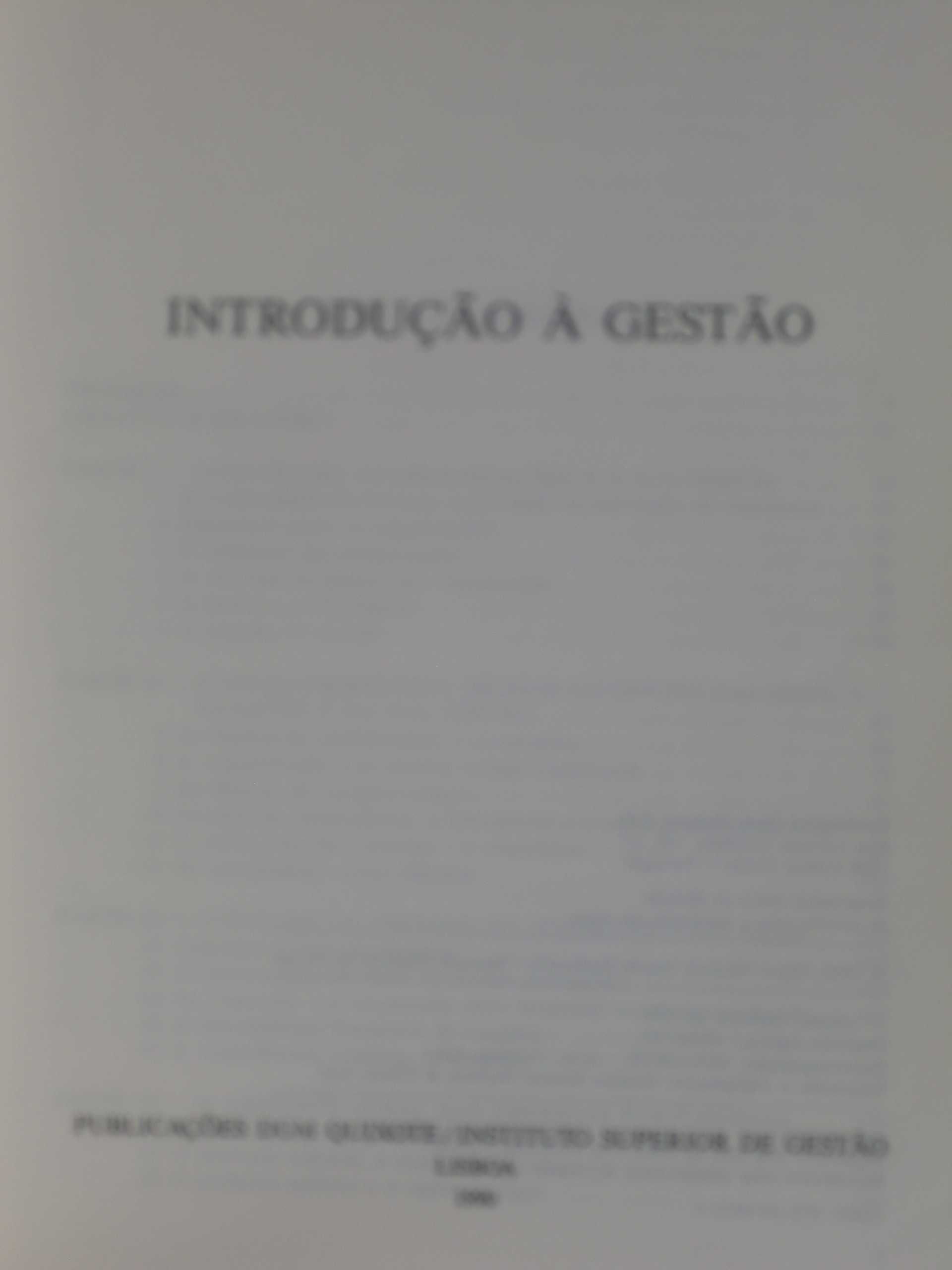 Introdução à Gestão
de Mário António Soares Madureira