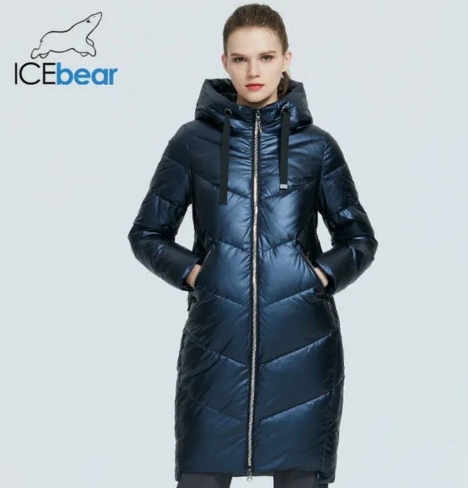 Ідеальний пуховик Ice bear! Тепла куртка-пальто! р44-46, 36/38 євро