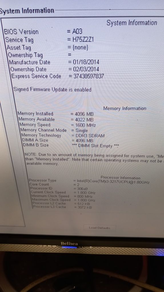 Laptop dell latitude 3330 i3