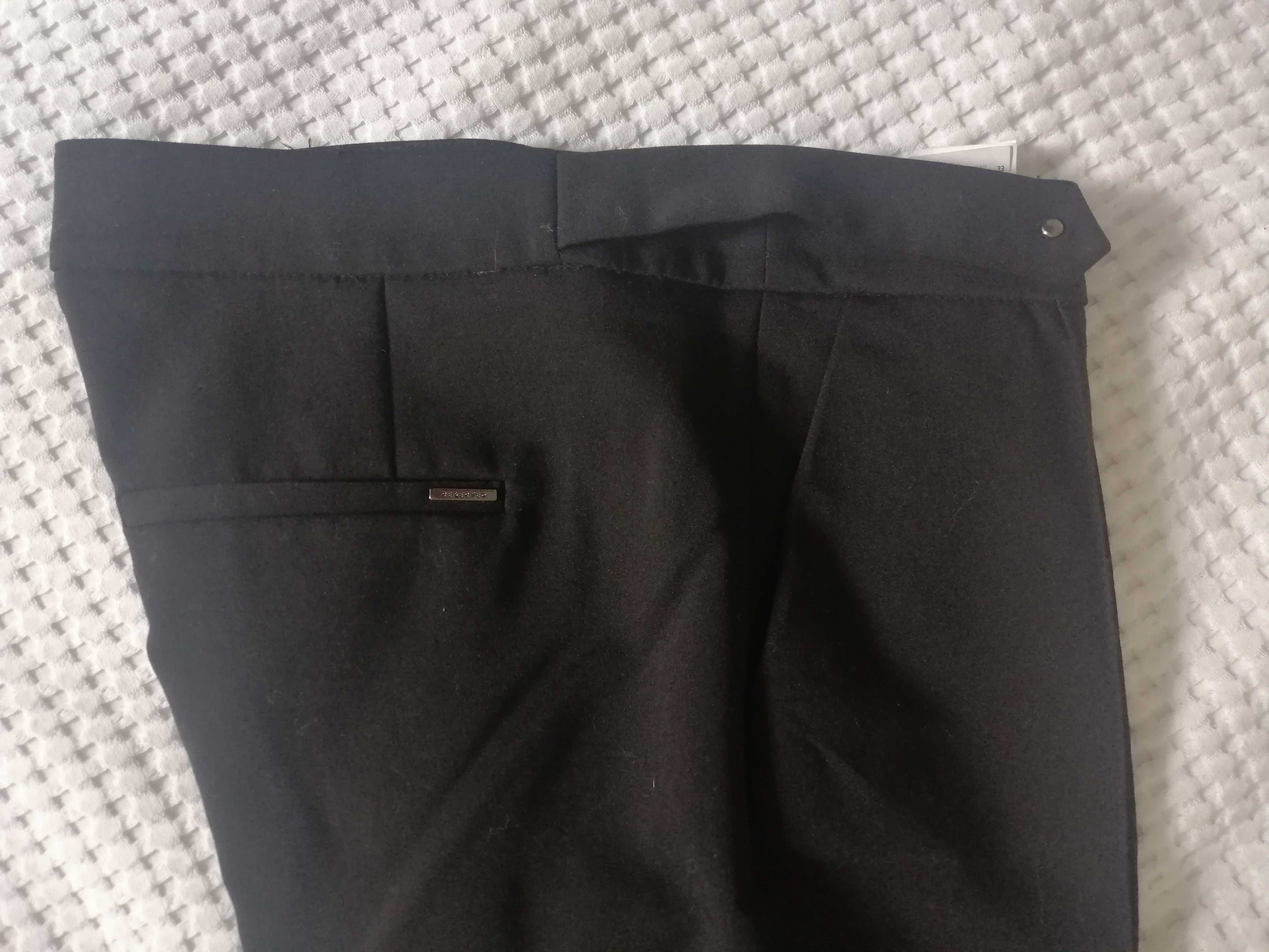 Spodnie Reserved S, eleganckie, w kant, wąska nogawka 7/8