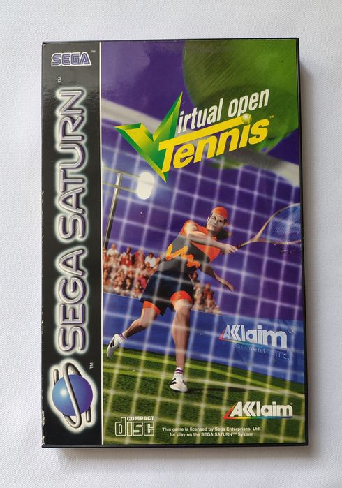 Virtual Open Tennis (Sega Saturn), pełen box, sprawna