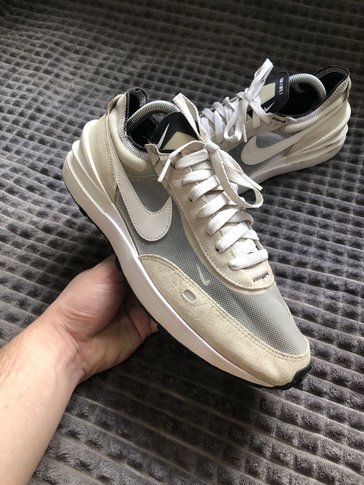 NIKE Waffle One (41.5-42) 26.5см мужские кроссовки сетка бежевые ориги