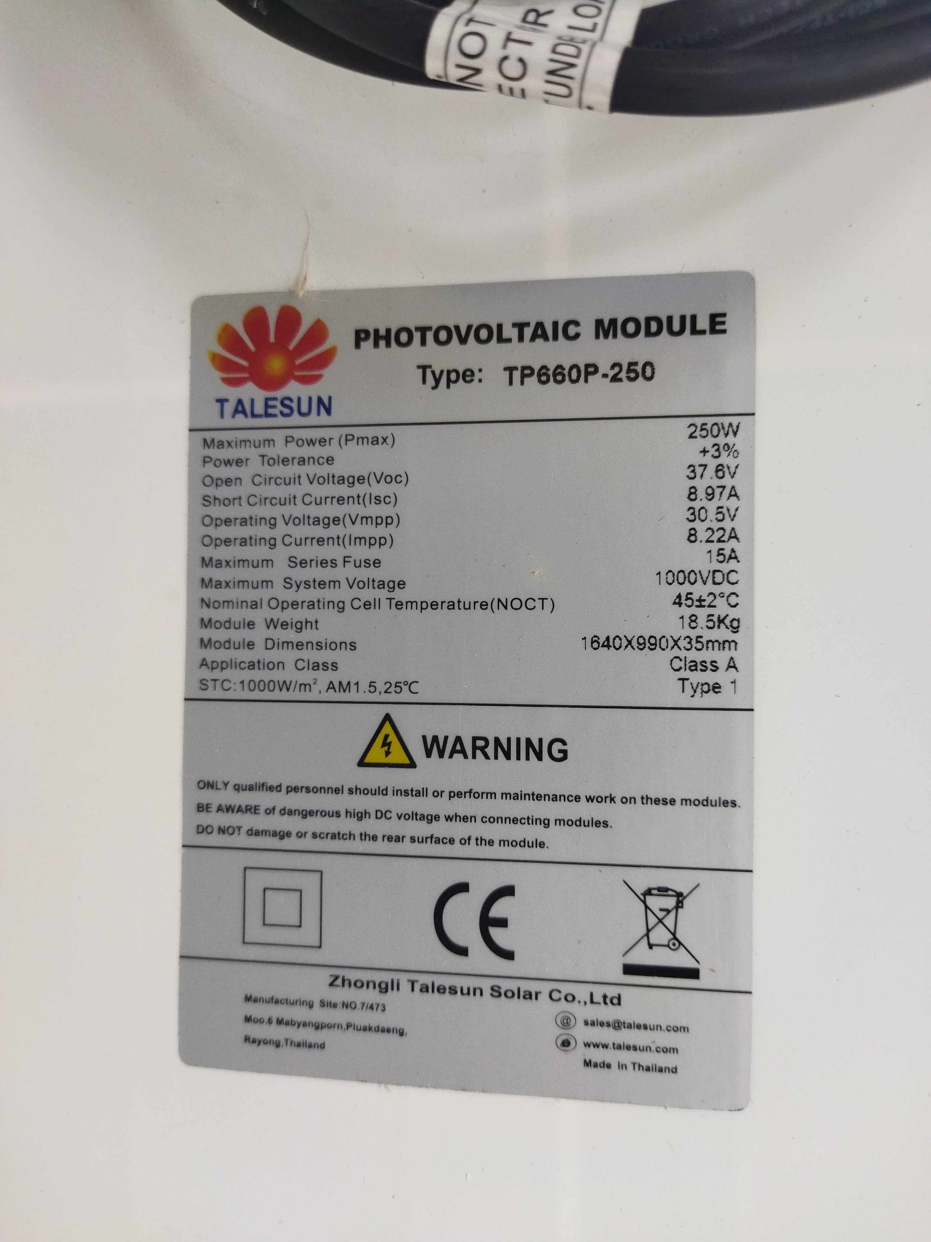 VENDE - Painéis Solares 250W - NOVOS