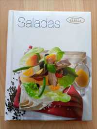 Livro "Saladas" da Academia Barilla - Estado Excelente