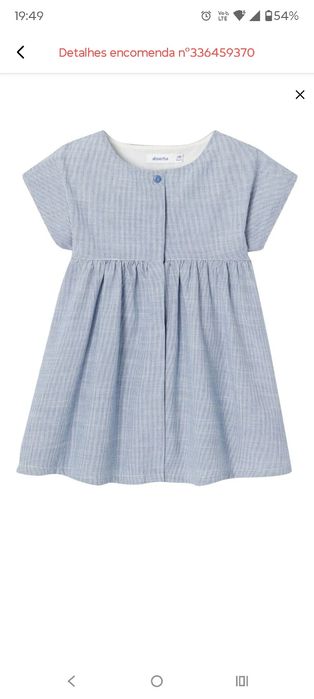 Vestido criança absorba