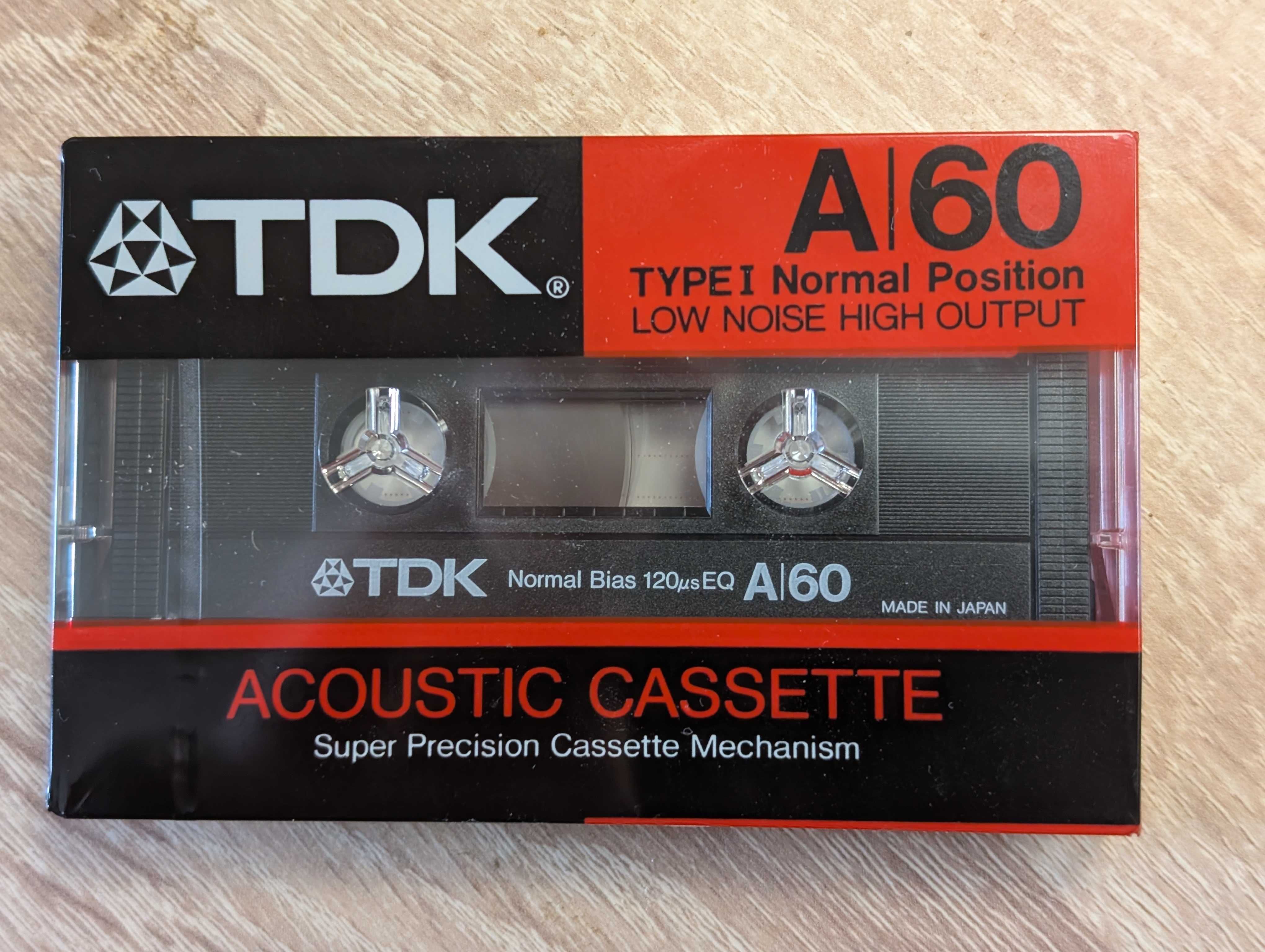 Nowe kasety magnetofonowe TDK A60 I retro vintage Stan kolekcjonerski