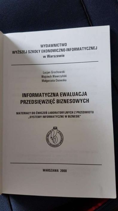 Informatyczna ewaluacja przedsięwzięć biznesowych