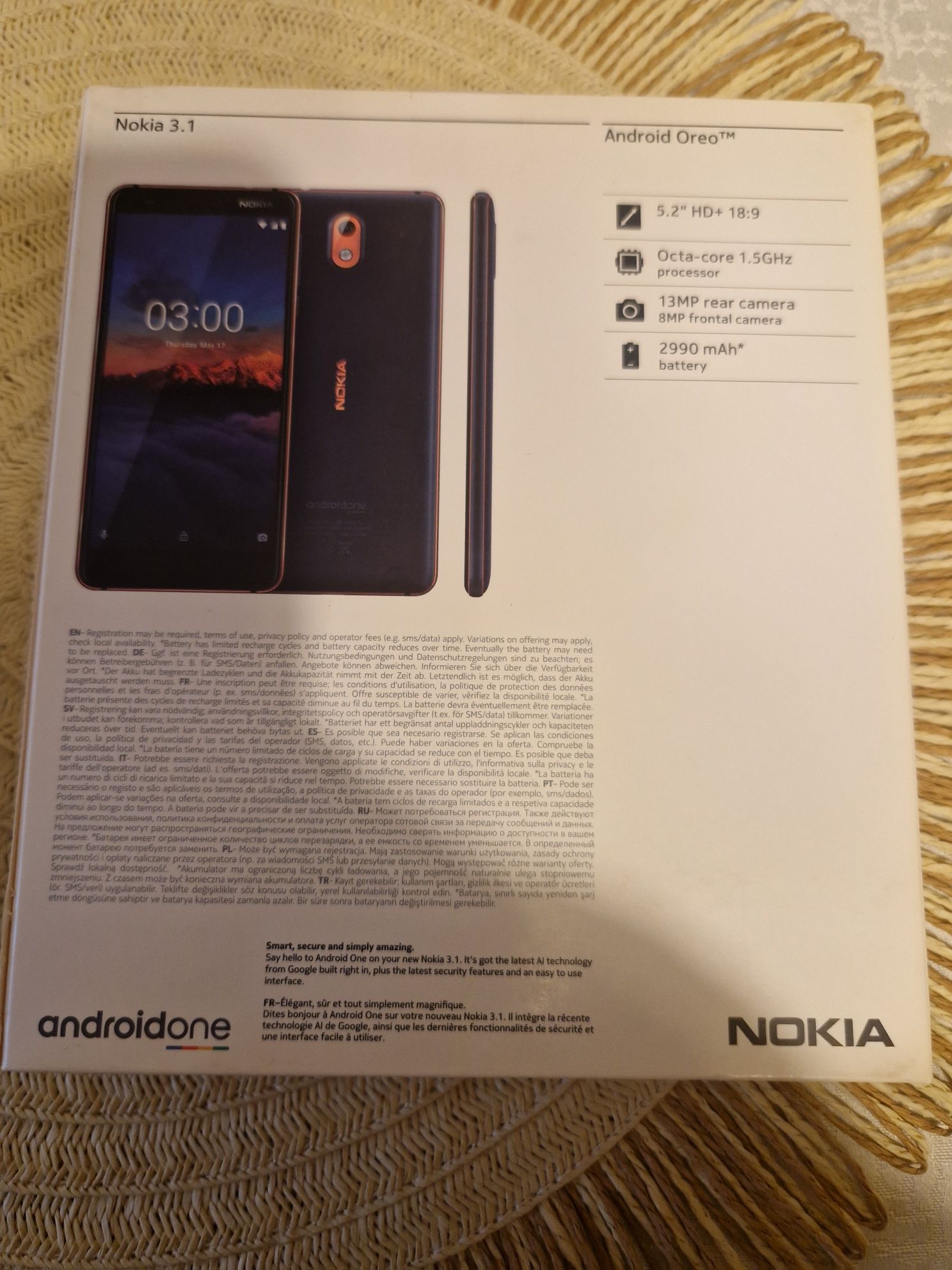 Smartfon Nokiaone 3.1