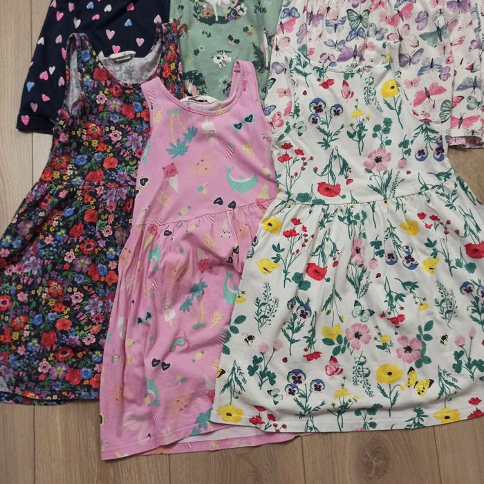 Zestaw 6x sukienka letnia rozmiar 110-116 H&M