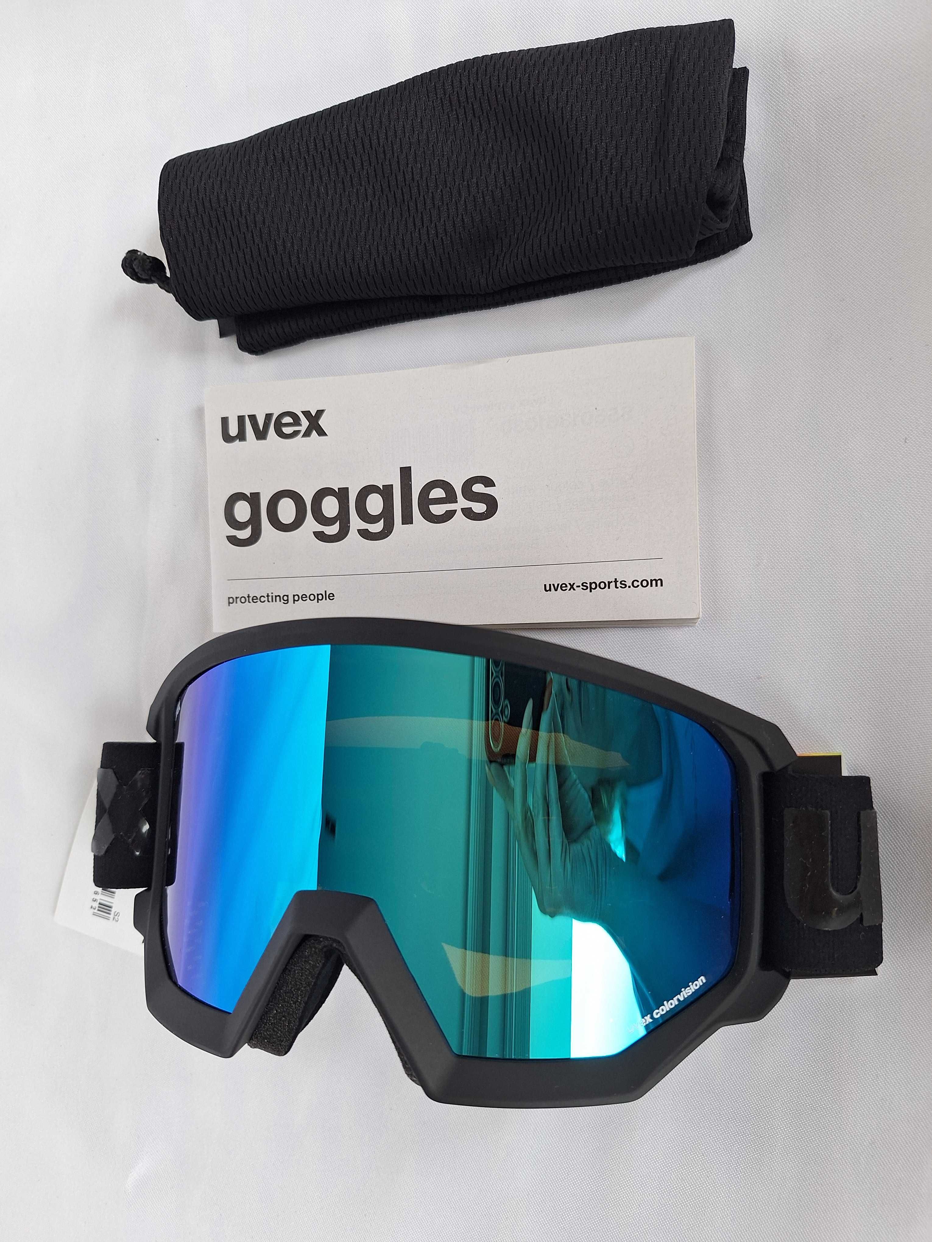 Gogle narciarskie Uvex Athletic CV Black Matt S2