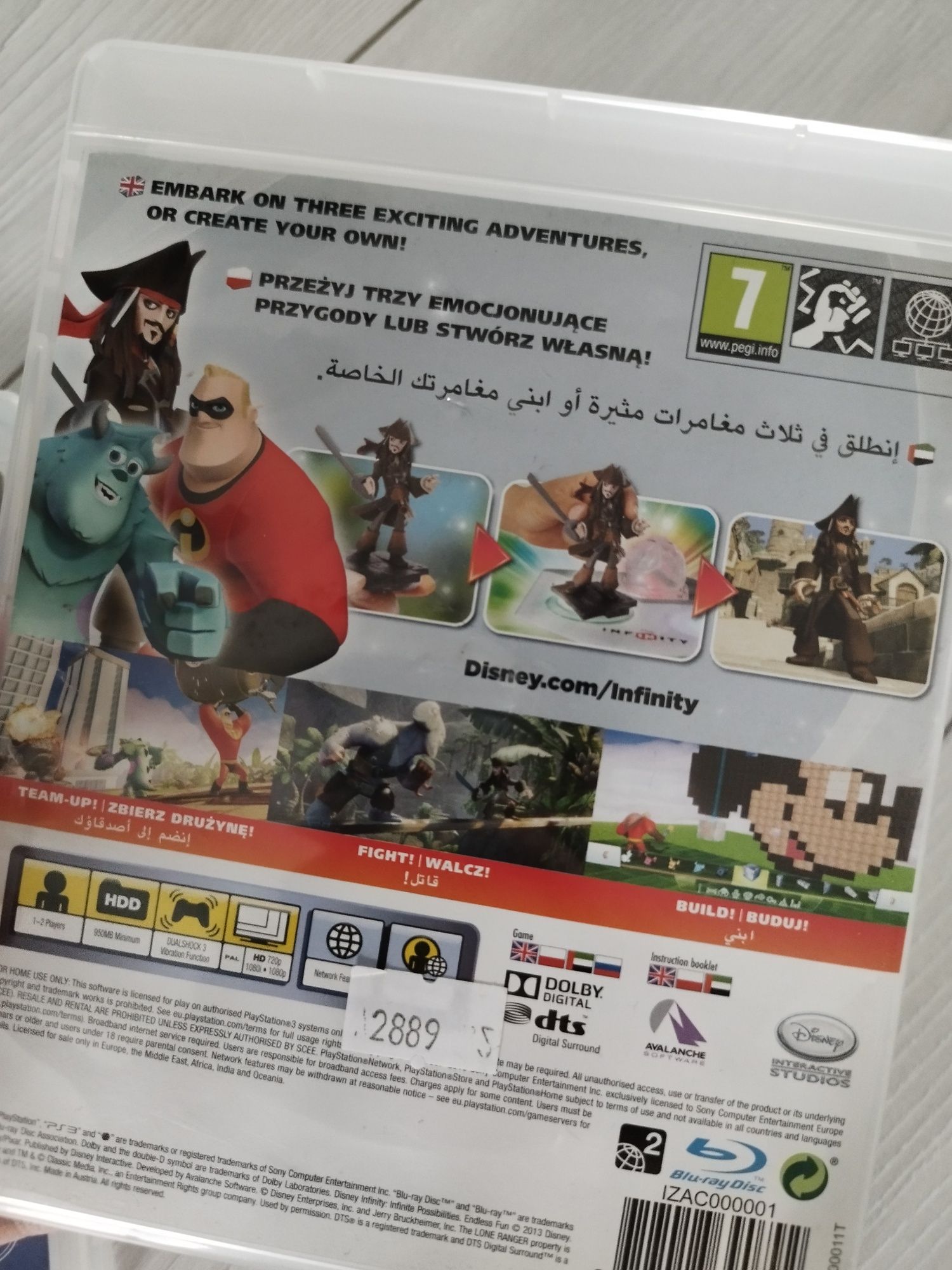 Płyty Ps 3 Infinity 1 i 2 Disney