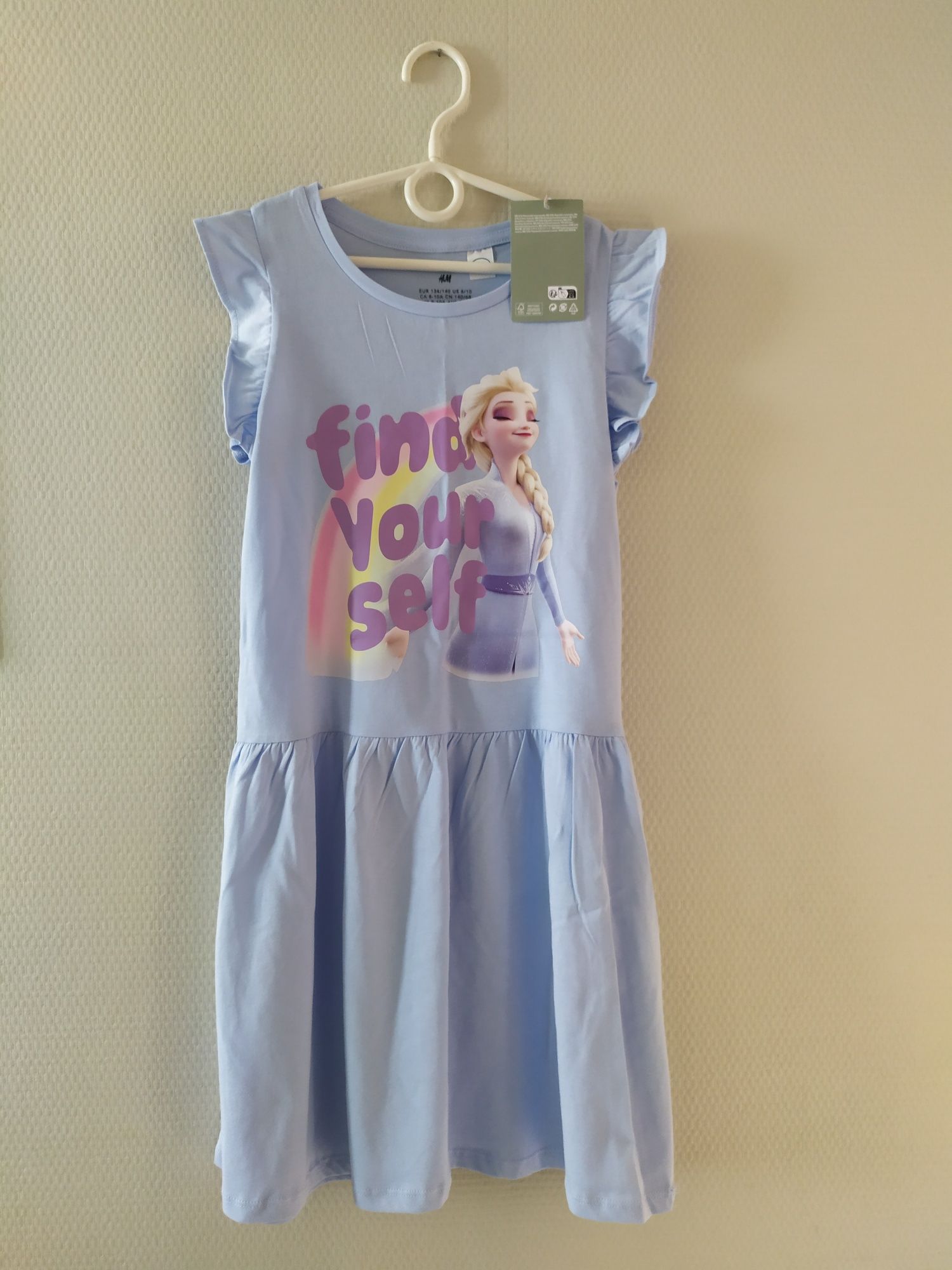 Sukienka dziewczęca NOWA Kraina Lodu H&M rozmiar 134/140
