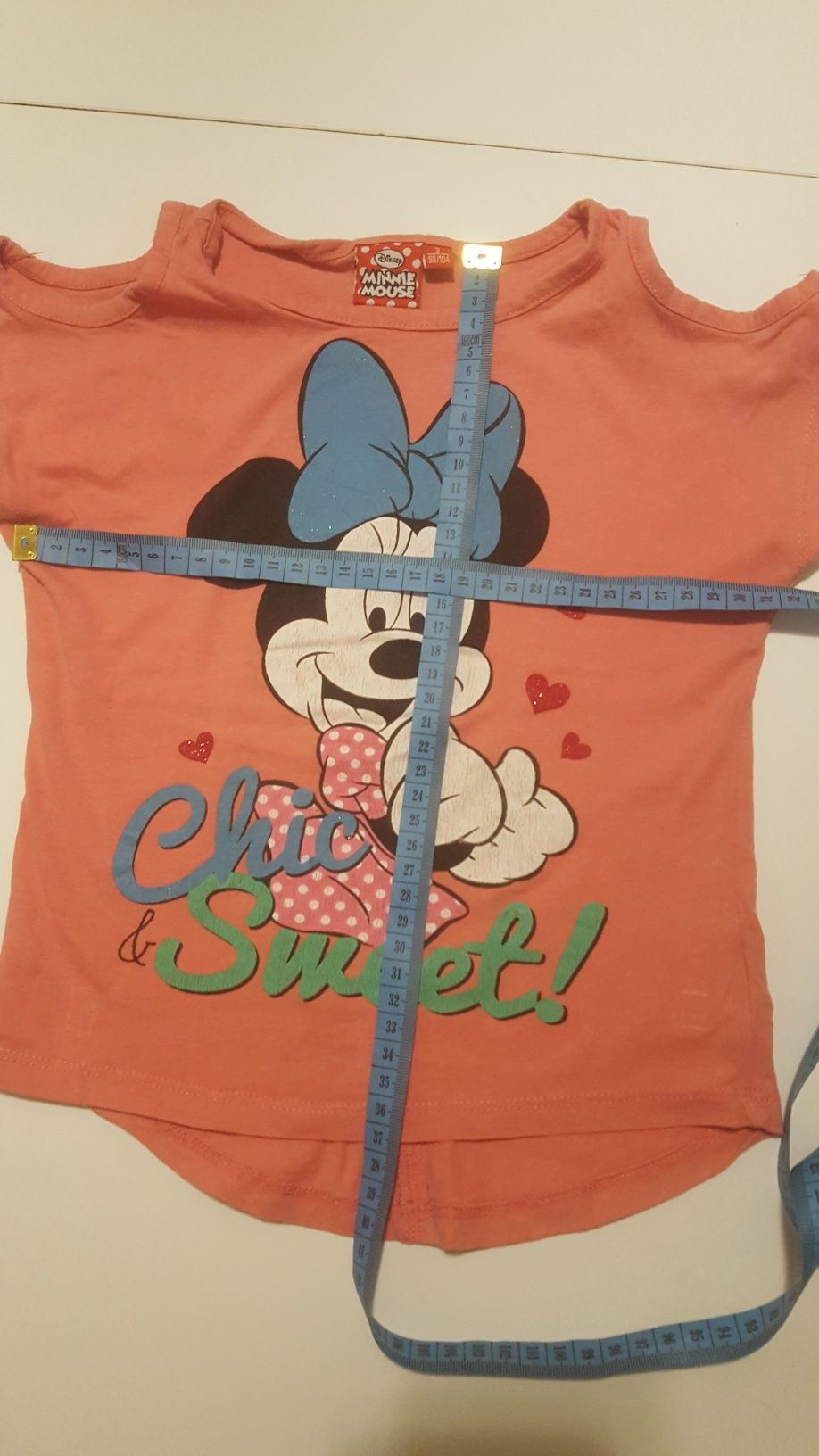 Bluzeczki koszulki Disney Minnie i Elsa rozm. 98/104