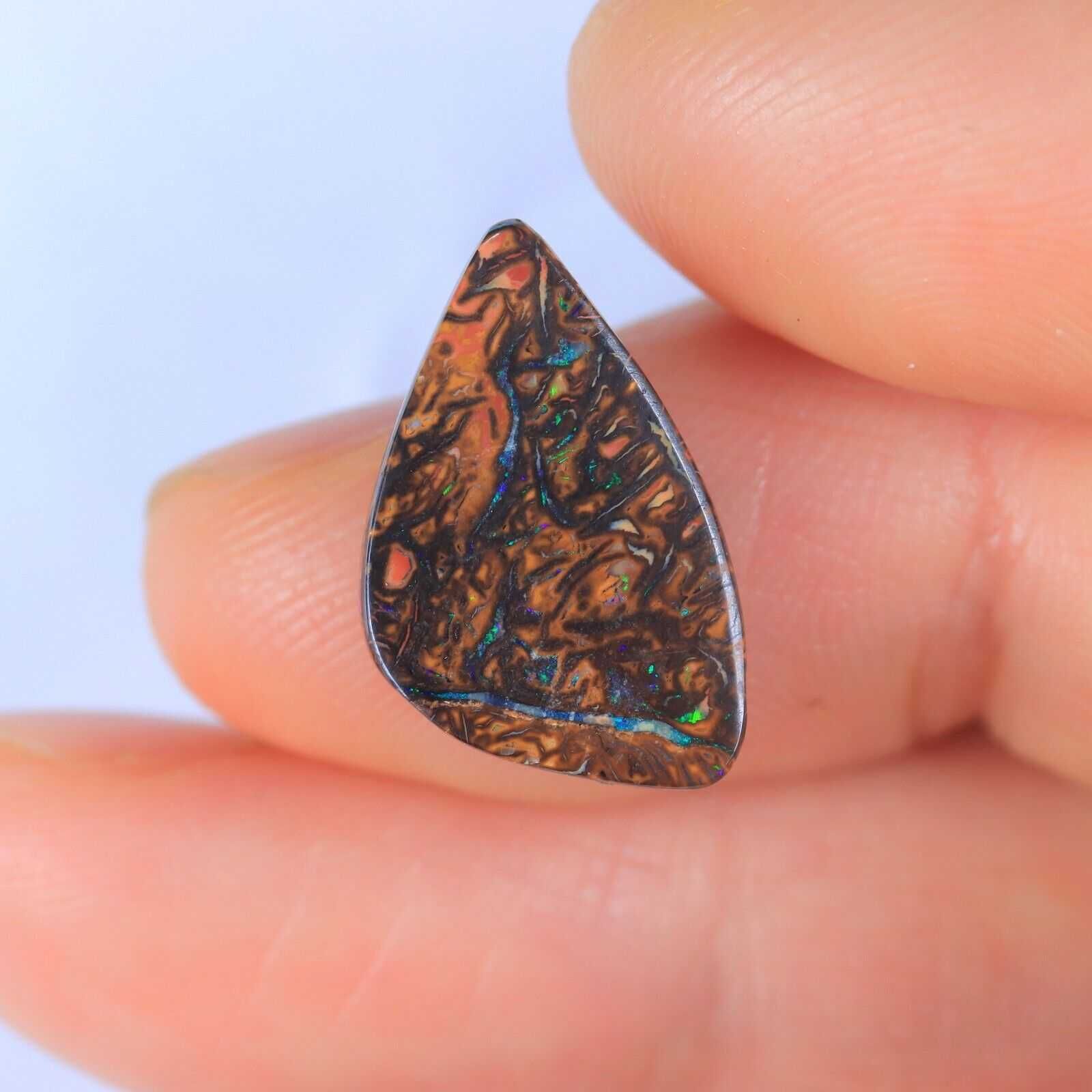 Талисман натуральный австралийский камень опал 6.31 Карат BOULDER Opal