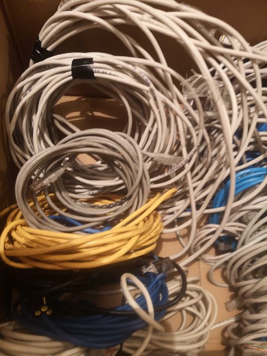 Kabel sieciowy do internetu RJ-45 - RJ-45 z końcówkami różne długości