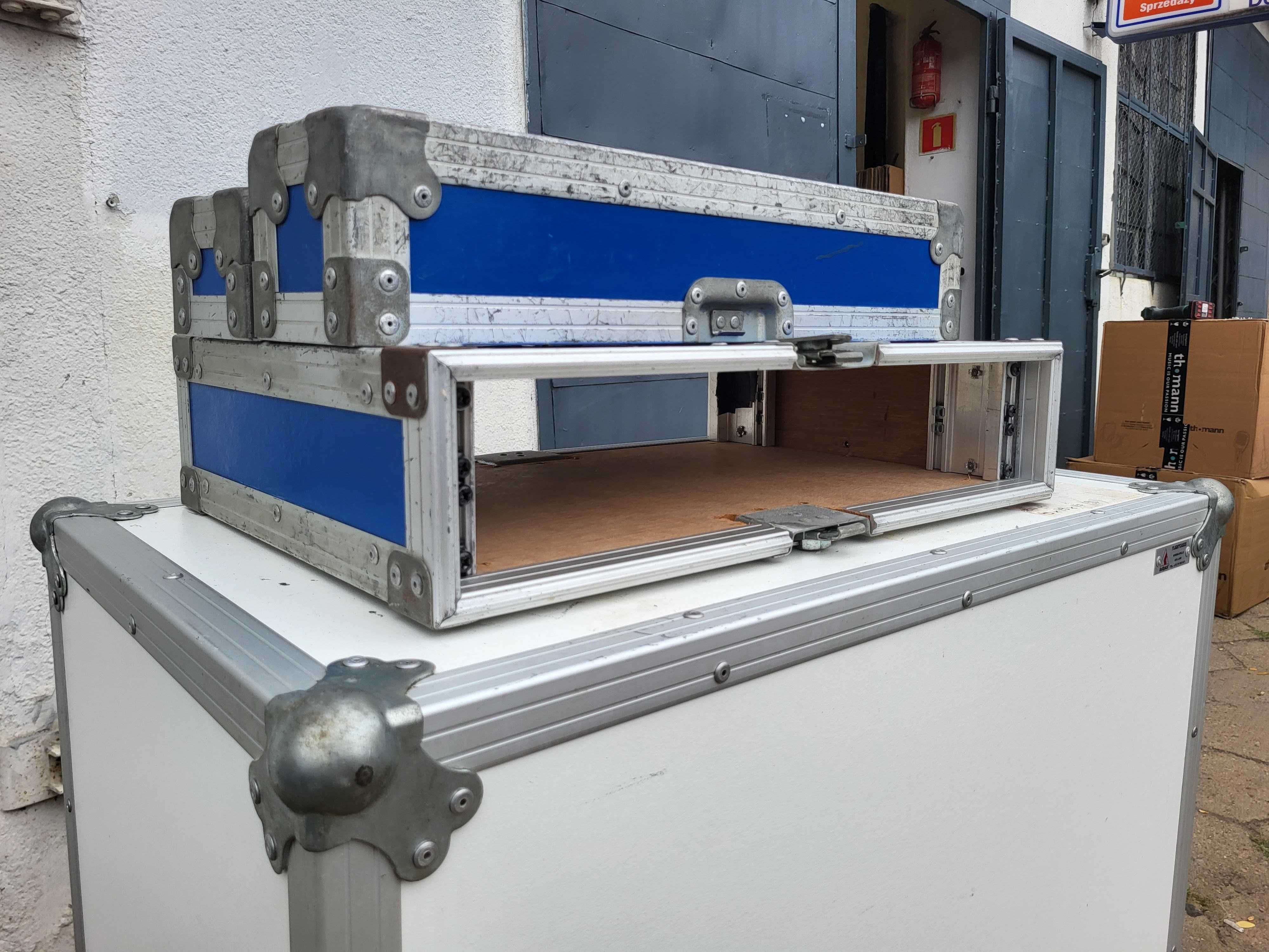 RACK 2U 2x szyna 31cm pomiędzy case  flightcase, kejs FAKTURA