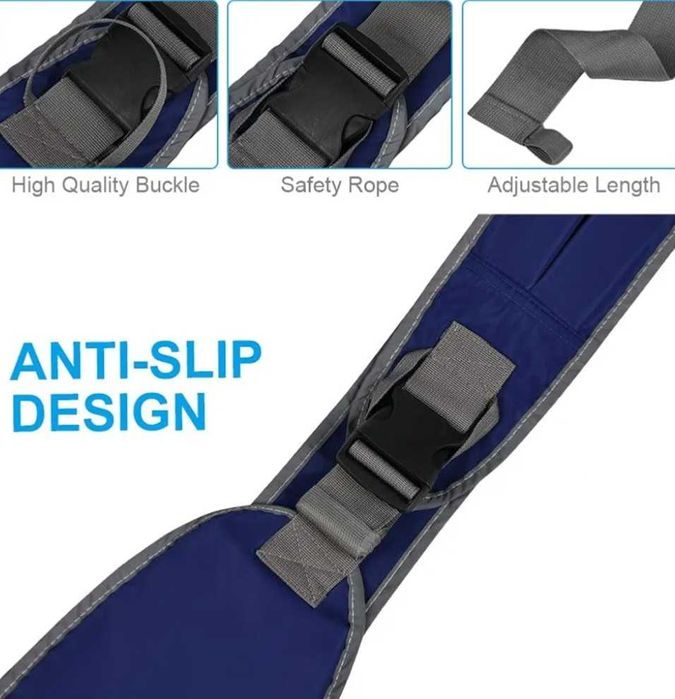 Nosidło dla niemowląt, antypoślizg. poduszka biodrowa i regul. klamra