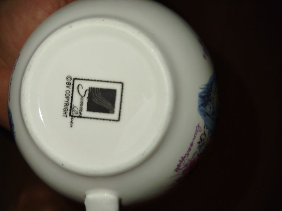 Zestaw do herbaty i filizanki z porcelany Peacock Tea For One - Elegan