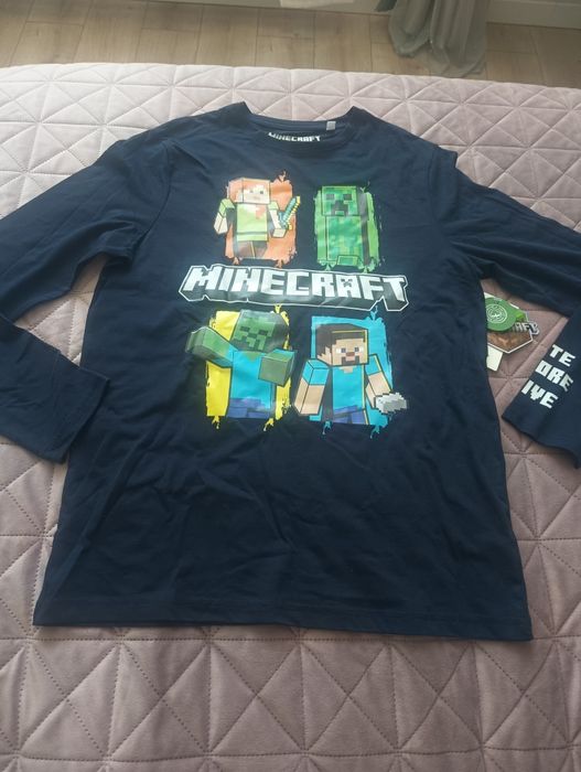 Bluzka koszulka z długim rękawem Minecraft r.170